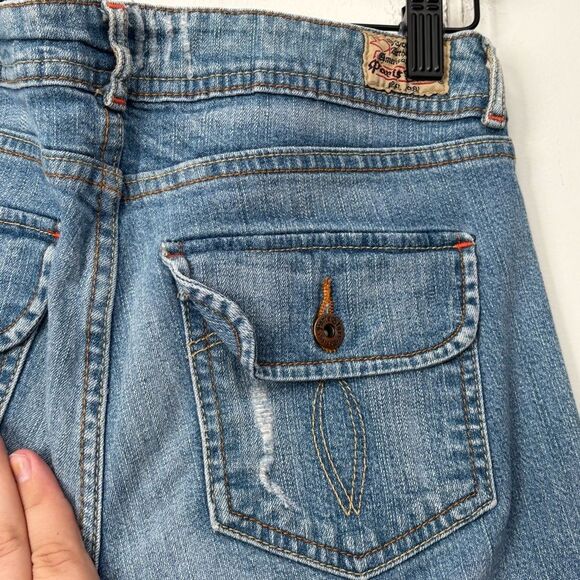 Paris Blues Light Blue Low Rise Y2K Jeans Size 7 - Picture 4 of 5